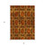 8' X 10' Orange And Rust Floral Medallion Washable Indoor Outdoor Area Rug