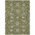 10' X 14' Olive Green Brown And Ivory Moroccan Washable Indoor Outdoor Area Rug
