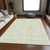 10' X 14' Mint Green And Ivory Striped Washable Indoor Outdoor Area Rug