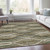 10' X 14' Taupe Beige And Charcoal Abstract Washable Indoor Outdoor Area Rug