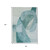 8' X 10' Teal Blue And Ivory Abstract Washable Indoor Outdoor Area Rug - Teal Blue, Ivory