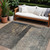 10' X 14' Coffee Black And Beige Abstract Washable Indoor Outdoor Area Rug