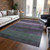 Olive Striped Washable Indoor Outdoor Area Rug