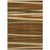 8' X 10' Brown Copper And Beige Striped Washable Indoor Outdoor Area Rug