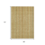 9' X 12' Wheat Gold And Beige Striped Washable Indoor Outdoor Area Rug
