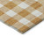 9' X 12' Orange And Beige Plaid Washable Indoor Outdoor Area Rug