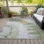 9' X 12' Artichoke Green And Olive Green Abstract Washable Indoor Outdoor Area Rug - Artichoke Green, Olive Green