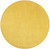 8' X 8' Yellow Round Non Skid Indoor Outdoor Area Rug - 606114457312