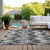 8' X 10' Gray Silver And Charcoal Abstract Washable Indoor Outdoor Area Rug - 608219132002