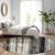 8' Black And Ivory Round Striped Washable Indoor Outdoor Area Rug - Black, Ivory