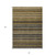 8' X 10' Gold Beige And Wheat Striped Washable Indoor Outdoor Area Rug
