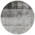 8' Round Gray Round Ombre Washable Non Skid Indoor Outdoor Area Rug