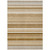 9' X 12' Chocolate Striped Washable Non Skid Indoor Outdoor Area Rug - Chocolate