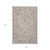 9' X 12' Beige Floral Stain Resistant Indoor Outdoor Area Rug