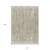 10' X 14' Beige And Ivory Striped Washable Indoor Outdoor Area Rug - 608219314866