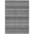 8' X 10' Gray And Silver Striped Washable Indoor Outdoor Area Rug Transitional Style - Gray, Silver Color