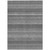 8' X 10' Gray And Silver Striped Washable Indoor Outdoor Area Rug Transitional Style - Gray, Silver Color