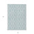 8' X 10' Sky Blue And Ivory Geometric Washable Indoor Outdoor Area Rug Transitional Style - Sky Blue, Ivory Color