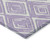 9' X 12' Lavender And Ivory Geometric Washable Indoor Outdoor Area Rug - Lavender, Ivory