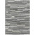 8' X 10' Gray And Ivory Striped Washable Indoor Outdoor Area Rug Transitional Style - Gray, Ivory Color