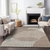 9' X 12' Brown And Beige Geometric Washable Indoor Outdoor Area Rug
