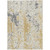 8' X 10' Gold And Ivory Abstract Washable Indoor Outdoor Area Rug Modern Style - Gold, Ivory Color