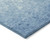 8' X 10' Denim Blue And Ivory Damask Washable Indoor Outdoor Area Rug - Denim Blue, Ivory