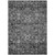 8' X 10' Gray Charcoal And Silver Oriental Washable Indoor Outdoor Area Rug