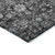 8' X 10' Gray Charcoal And Silver Oriental Washable Indoor Outdoor Area Rug