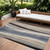 8' X 10' Blue Brown And Beige Abstract Washable Indoor Outdoor Area Rug