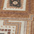 8' Copper Brown And Beige Round Tribal Washable Indoor Outdoor Area Rug