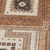 8' Copper Brown And Beige Round Tribal Washable Indoor Outdoor Area Rug