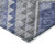 8' Pewter And Blue Round Southwestern Washable Indoor Outdoor Area Rug