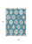 9' X 12' Teal Blue Ivory And Gray Southwestern Washable Indoor Outdoor Area Rug