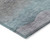 9' X 12' Teal Blue And Plum Abstract Washable Indoor Outdoor Area Rug