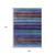 9' X 12' Blue Purple And Taupe Striped Washable Indoor Outdoor Area Rug