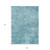 9' X 12' Teal Abstract Washable Non Skid Indoor Outdoor Area Rug Transitional Style - Teal Blue Color