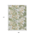 9' X 12' Ivory Wheat And Olive Green Botanical Leaves Washable Indoor Outdoor Area Rug