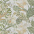 9' X 12' Ivory Wheat And Olive Green Botanical Leaves Washable Indoor Outdoor Area Rug