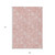 9' X 12' Pink Ivory And Blush Floral Washable Indoor Outdoor Area Rug