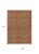 9' X 12' Orange And Ivory Geometric Washable Indoor Outdoor Area Rug Transitional Style - Orange, Ivory Color