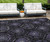 10' X 14' Purple Charcoal And Gray Medallion Washable Indoor Outdoor Area Rug