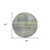 8' Artichoke Green Purple And Fern Green Round Striped Washable Indoor Outdoor Area Rug