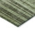 8' X 10' Green And Gray Striped Washable Indoor Outdoor Area Rug Transitional Style - Green, Gray Color