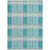 9' X 12' Teal Blue Gray And Ivory Plaid Washable Indoor Outdoor Area Rug