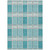 9' X 12' Teal Blue Gray And Ivory Plaid Washable Indoor Outdoor Area Rug