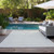10' X 14' Ivory Striped Washable Indoor Outdoor Area Rug
