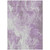 8' X 10' Lavender And Ivory Abstract Washable Indoor Outdoor Area Rug