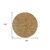 8' Gold Brown And Ivory Round Abstract Washable Indoor Outdoor Area Rug