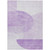 9' X 12' Purple And Lavender Geometric Washable Indoor Outdoor Area Rug